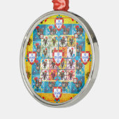 Portugiesische Keramik Ornament Aus Metall (Links)