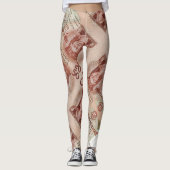 Portugiesische Kultur-Designs Leggings (Vorderseite)