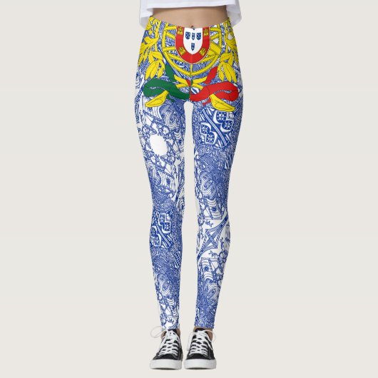 portugiesische Kunst Leggings (Vorderseite)