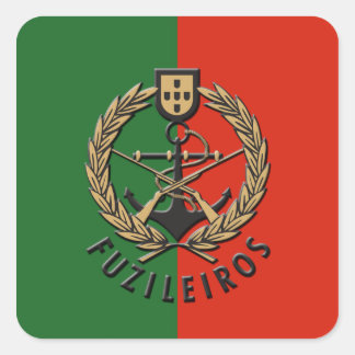 Portugiesische Marine "Fuzileiros" Quadratischer Aufkleber