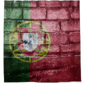 Portugiesische Mauer Duschvorhang (Vorderseite)