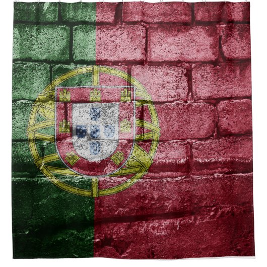 Portugiesische Mauer Duschvorhang (Vorderseite)