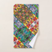 Portugiesische Muster Badhandtuch Set (Handtuch)