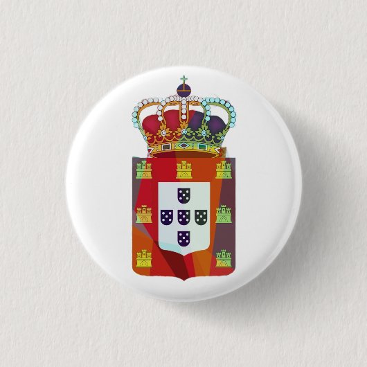 Portugiesische Muster Button (Vorderseite)