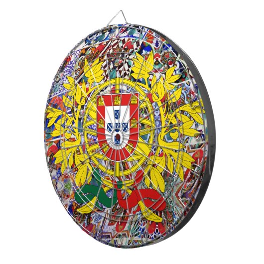 Portugiesische Muster Dartscheibe (Vorderseite rechts)