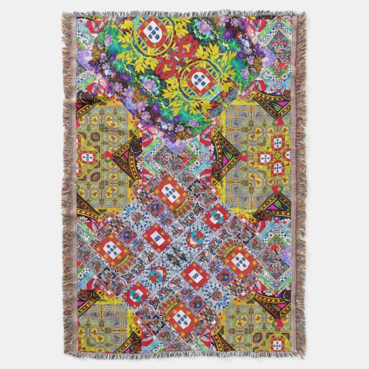 Portugiesische Muster Decke (Vorderseite Vertikal)