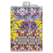 Portugiesische Muster Flachmann (Rückseite)