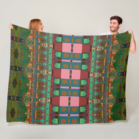 Portugiesische Muster Fleecedecke (Beispiel)
