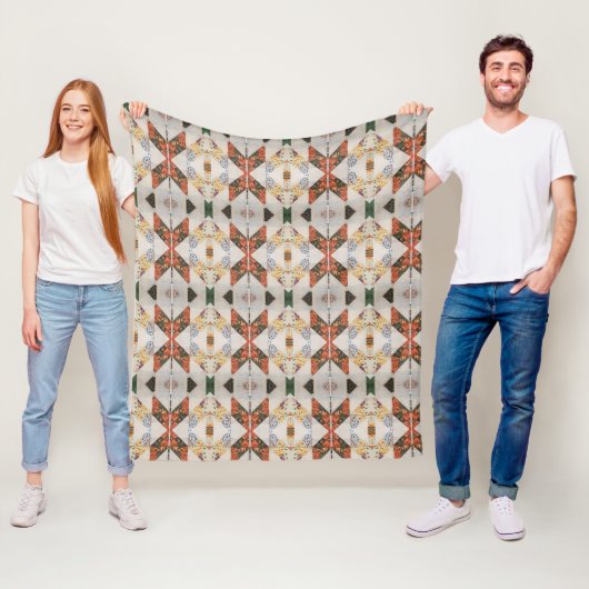 Portugiesische Muster Fleecedecke (Beispiel)