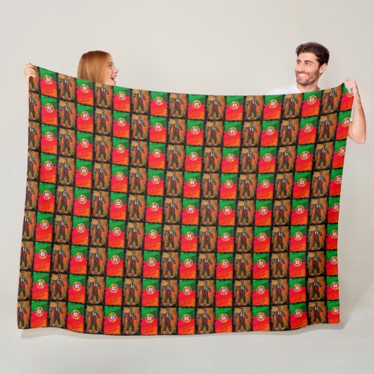 Portugiesische Muster Fleecedecke (Beispiel)