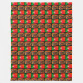 Portugiesische Muster Fleecedecke (Vorderseite)