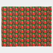 Portugiesische Muster Fleecedecke (Vorderseite (Horizontal))