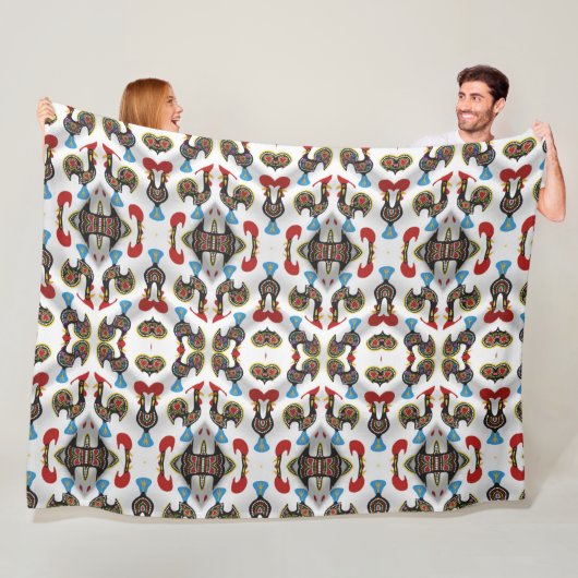 Portugiesische Muster Fleecedecke (Beispiel)