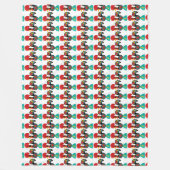 Portugiesische Muster Fleecedecke (Vorderseite)