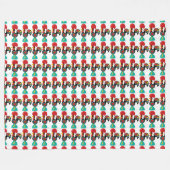 Portugiesische Muster Fleecedecke (Vorderseite (Horizontal))