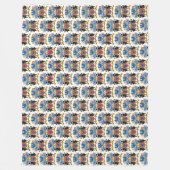 Portugiesische Muster Fleecedecke (Vorderseite)