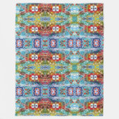 Portugiesische Muster Fleecedecke (Vorderseite)