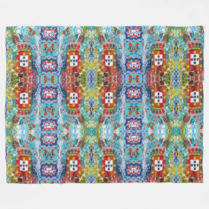 Portugiesische Muster Fleecedecke
