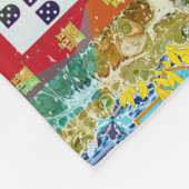 Portugiesische Muster Fleecedecke (Ecke)