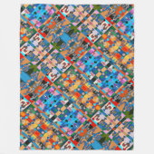 Portugiesische Muster Fleecedecke (Vorderseite)