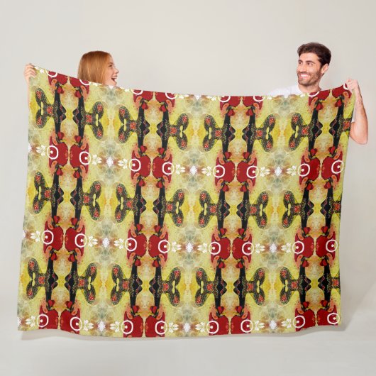 Portugiesische Muster Fleecedecke (Beispiel)