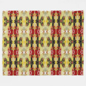 Portugiesische Muster Fleecedecke (Vorderseite (Horizontal))