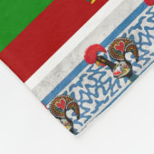 Portugiesische Muster Fleecedecke (Ecke)
