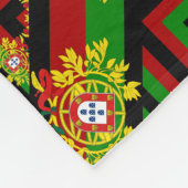 Portugiesische Muster Fleecedecke (Ecke)