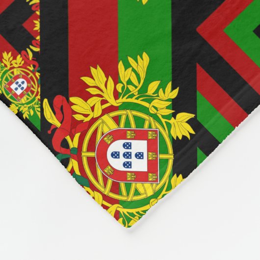 Portugiesische Muster Fleecedecke (Ecke)