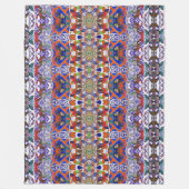 Portugiesische Muster Fleecedecke (Vorderseite)