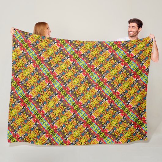 Portugiesische Muster Fleecedecke (Beispiel)