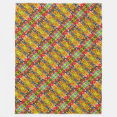 Portugiesische Muster Fleecedecke (Vorderseite)