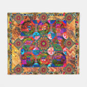 Portugiesische Muster Fleecedecke (Vorderseite (Horizontal))
