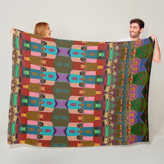 Portugiesische Muster Fleecedecke (Beispiel)