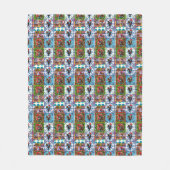 Portugiesische Muster Fleecedecke (Vorderseite)