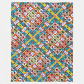 Portugiesische Muster Fleecedecke (Vorderseite)