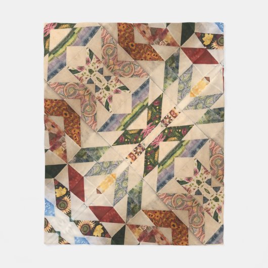 Portugiesische Muster Fleecedecke (Vorderseite)