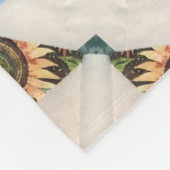 Portugiesische Muster Fleecedecke (Ecke)