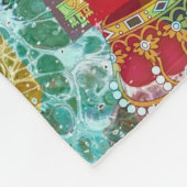 Portugiesische Muster Fleecedecke (Ecke)