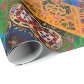 Portugiesische Muster Geschenkpapier (Rolleneckpunkt)