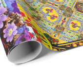 Portugiesische Muster Geschenkpapier (Rolleneckpunkt)