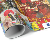 Portugiesische Muster Geschenkpapier (Rolleneckpunkt)