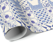 Portugiesische Muster Geschenkpapier (Rolleneckpunkt)
