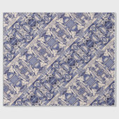 Portugiesische Muster Geschenkpapier (Flach)