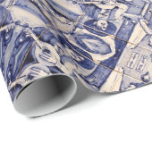 Portugiesische Muster Geschenkpapier (Rolleneckpunkt)