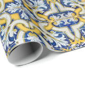 Portugiesische Muster Geschenkpapier (Rolleneckpunkt)