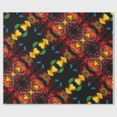 Portugiesische Muster Geschenkpapier (Flach)