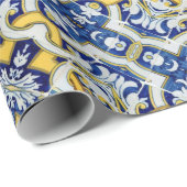 Portugiesische Muster Geschenkpapier (Rolleneckpunkt)