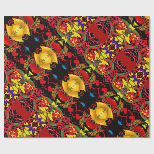 Portugiesische Muster Geschenkpapier (Flach)