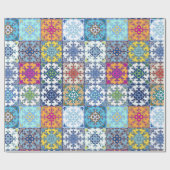 Portugiesische Muster Geschenkpapier (Flach)